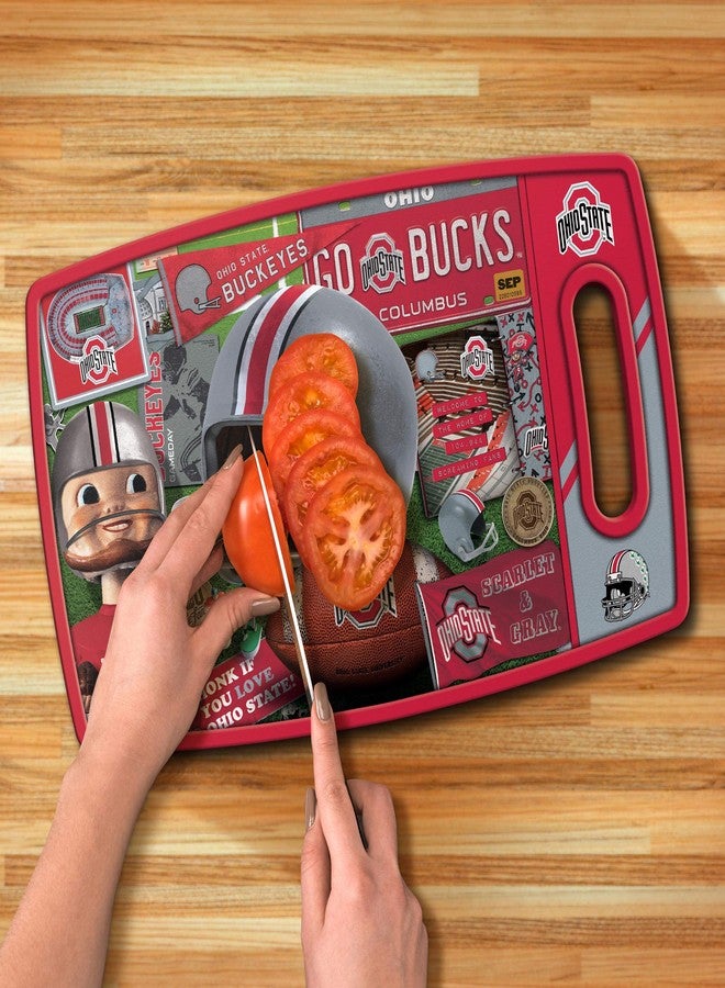 YouTheFan NCAA Ohio State Buckeyes Retro Series Cutting Board - Image 5