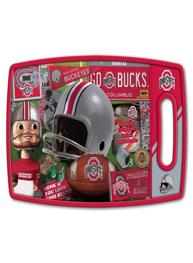 YouTheFan NCAA Ohio State Buckeyes Retro Series Cutting Board - Image 1