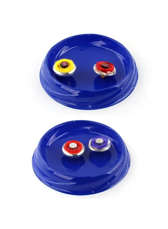 BeyBlade 4 Pcs Gyro Battling Top Burst Blade Gyro Toy Battle Launcher with Beyblade Samurai Launcher Handle (Red, Green, Yellow, Orange, Purple and Blue) - Image 3