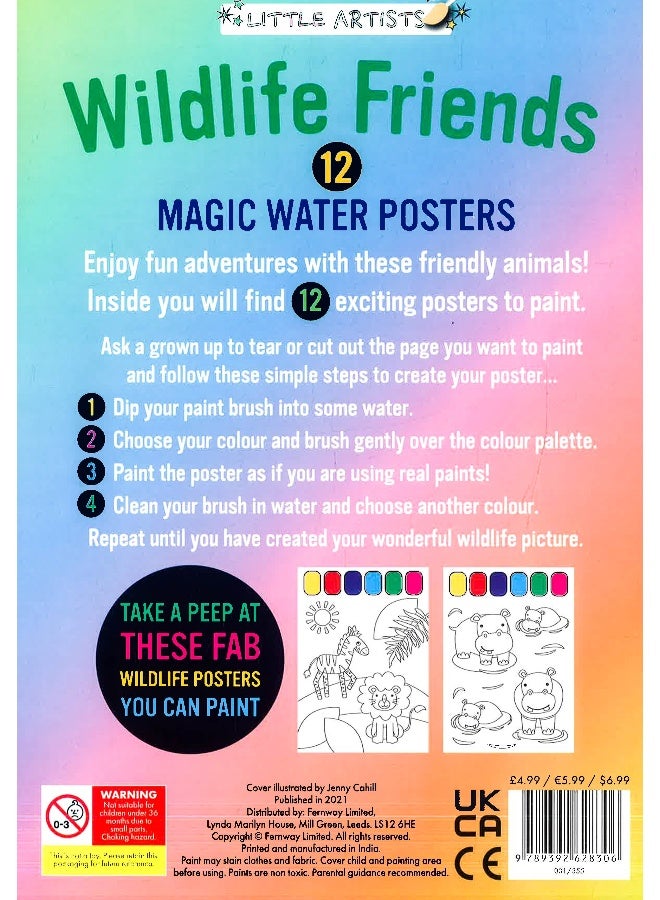 Wildelife Friends Magic Water Posters Book  - Image 2