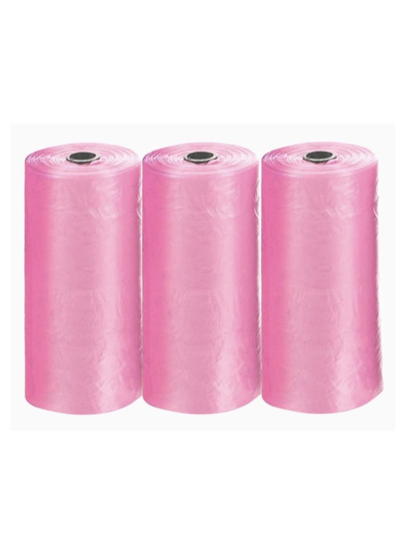 Waffee Waffee Pet Dog Waste Bags, Poo Bags, Pack of 6 Rolls (120Bags)-Pink  - Image 3