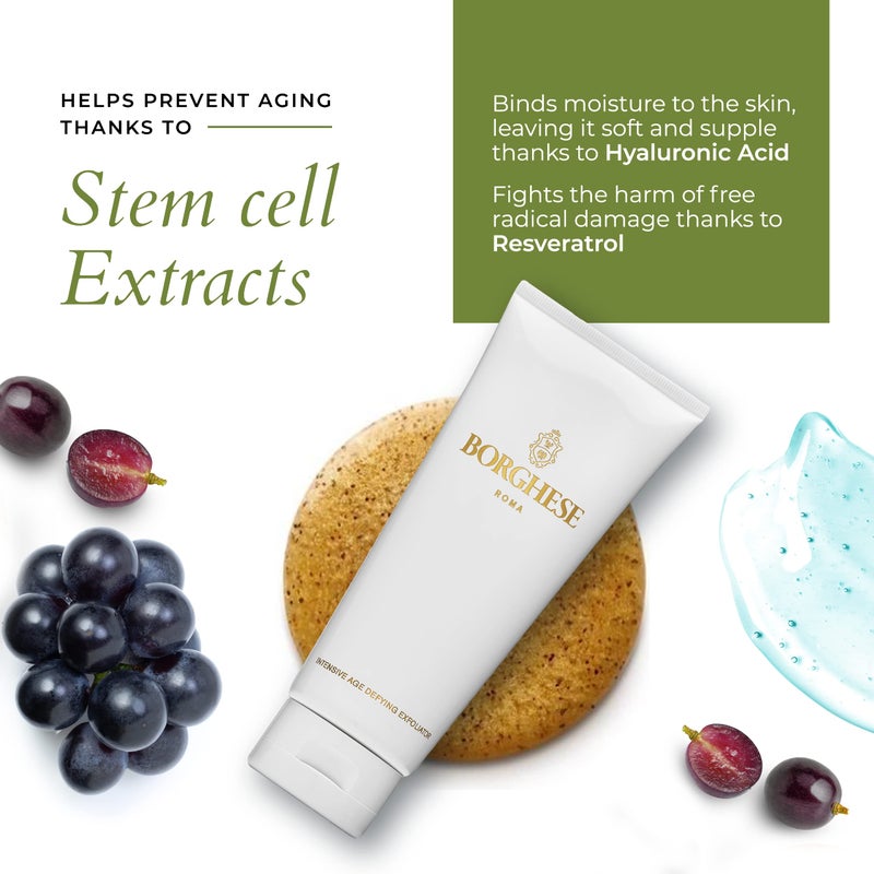 Borghese Intensive Age Defying Exfoliator - Weekly Foaming Facial Exfoliator Scrub with Peptides & Hyaluronic Acid for Smooth Skin, for All Skin Types - Image 4