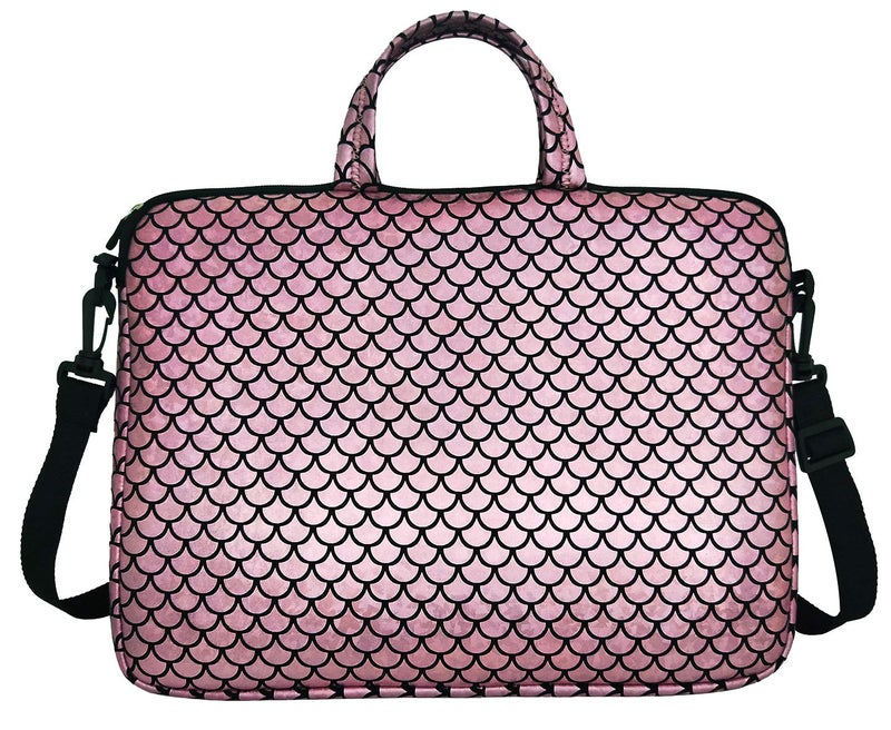 Youda 17.3-Inch Laptop Shoulder Carrying Bag Case Sleeve For 17" 17.3 inch HP DELL (Pink) - Image 1