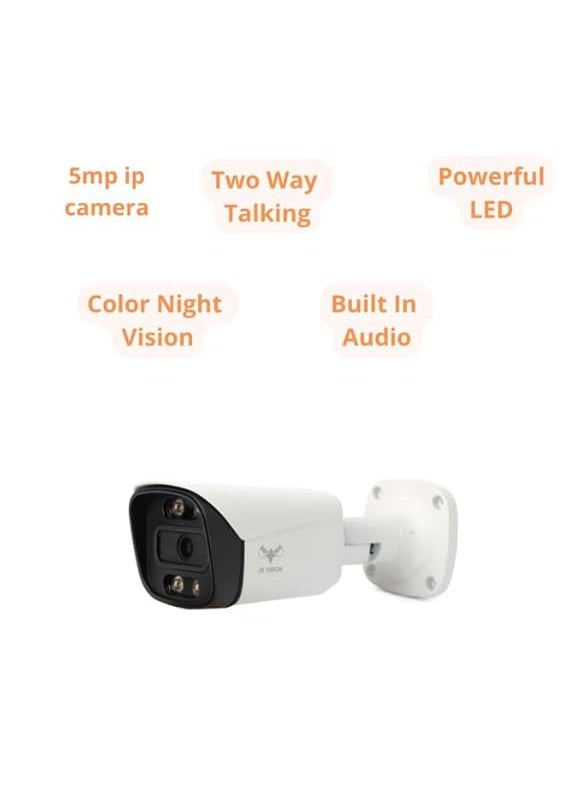 JK Vision JK Vision 5MP CCTV IP Camera Full Set 4 Bullet 4 Channel NVR with inBuilt POE 1TB Hard Disk Cat6 Cable 100 Meter 8 RJ45 Connector  - Image 2