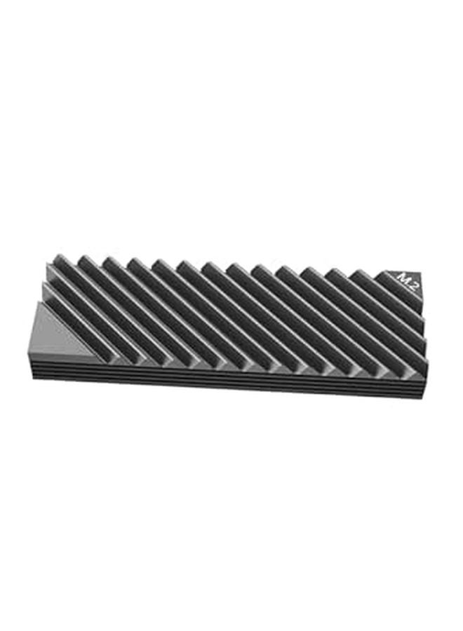 رقيقة 3 مم الألومنيوم M 2 SSD مبرد للتبريد NVMe كمبيوتر محطة عمل ألعاب رمادي - Image 1