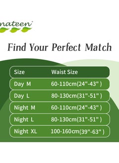 nateen Nateen Hospeen Adult Diaper Pants size Medium, Adult pull ups for light Incontinence, period pants for heavy flow, super comfort fit women panty for postpartum, waist size 60-110cm, Night 40 counts.  - Image 5