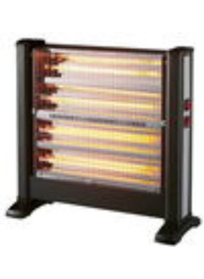 آيكون ايكون دفاية كوارتز كهربائية بقدرة 2400 واط- 4 شمعات - 4 درجات تحكم بالحرارة - 220-240 فولت /50-60 هرتز - لون اسود - - ICO-1703H - Image 1