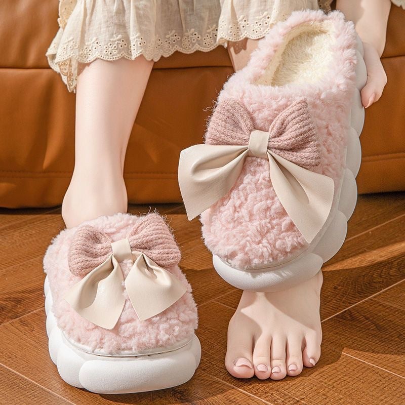 Cotton Slippers Women'S Household Indoor Warm Home Shoes For Couple Slippers Men'S Winter Home Shoes Non-Slip - Image 2