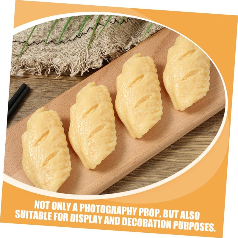 5Pcs Artificial Chicken Wing Model Realistic Food Prop Decor - Image 4