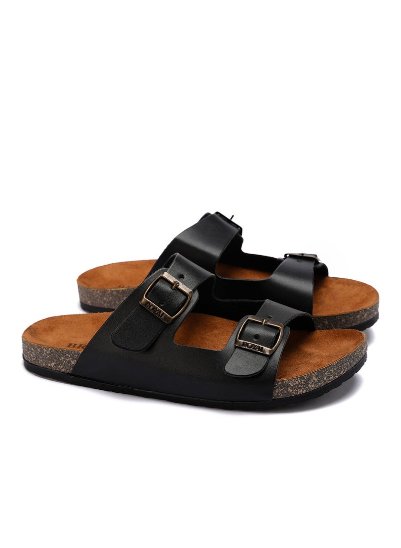 شبشب رجالي أنيق بتصميم عصري ومريح – جلد طبيعي ونعل طبي مقاوم للانزلاق متوفر بمختلف المقاسات و الالوان - Image 1