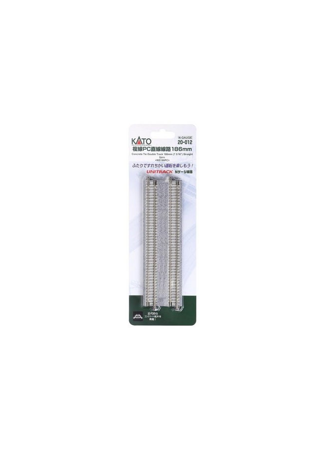 Kato Kato USA Inc. N 7-5/16 Double Track Straight Concrete Ties 2 KAT20012 N Track  - Image 4
