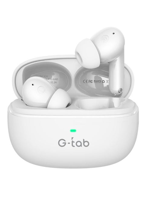 X10 ANC AirPods Bluetooth headset from G-TAB, white color