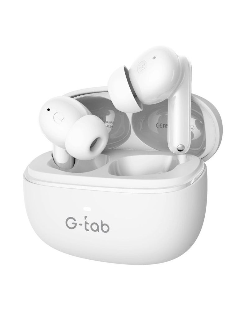 X10 ANC AirPods Bluetooth headset from G-TAB, white color