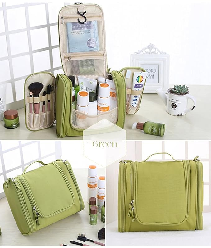 Rinkify Toiletry Bag for Women Multifunctional Travel Makeup Organizer Cosmetic Pouch Portable Travel Kit and Spacious Toiletry Bag for Cosmetics Toiletries and Essentials - Image 4