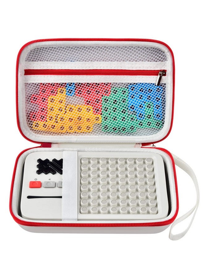 casmilee Case Compatible With GiiKER Super Blocks Game, Super Slide Brain Teaser Holder, Organizer Storage Bag for Electronic Brain Game Console & Puzzles for Kids Boys and Girls - Box Only - White  - Image 1