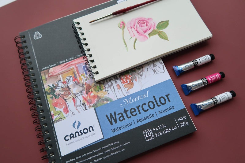 Canson Artist Series Watercolor Paper, Wirebound Pad, 9x12 inches, 20 Sheets (140lb/300g) - Artist Paper for Adults and Students - Watercolors, Mixed Media, Markers and Art Journaling - Image 3