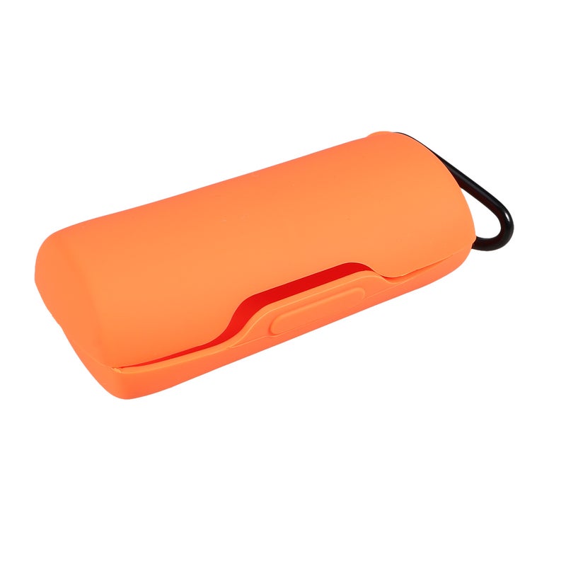 2pcs Silicone Headset Box Scratch Resistant Shockproof Earphone Protective Case Compatible for SoundSport Free (Orange) - Image 2