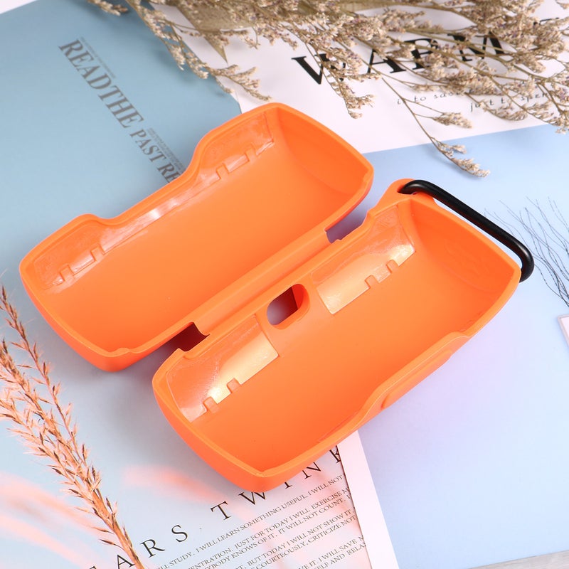 2pcs Silicone Headset Box Scratch Resistant Shockproof Earphone Protective Case Compatible for SoundSport Free (Orange) - Image 1