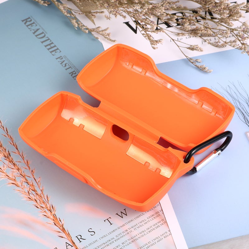 2pcs Silicone Headset Box Scratch Resistant Shockproof Earphone Protective Case Compatible for SoundSport Free (Orange) - Image 4