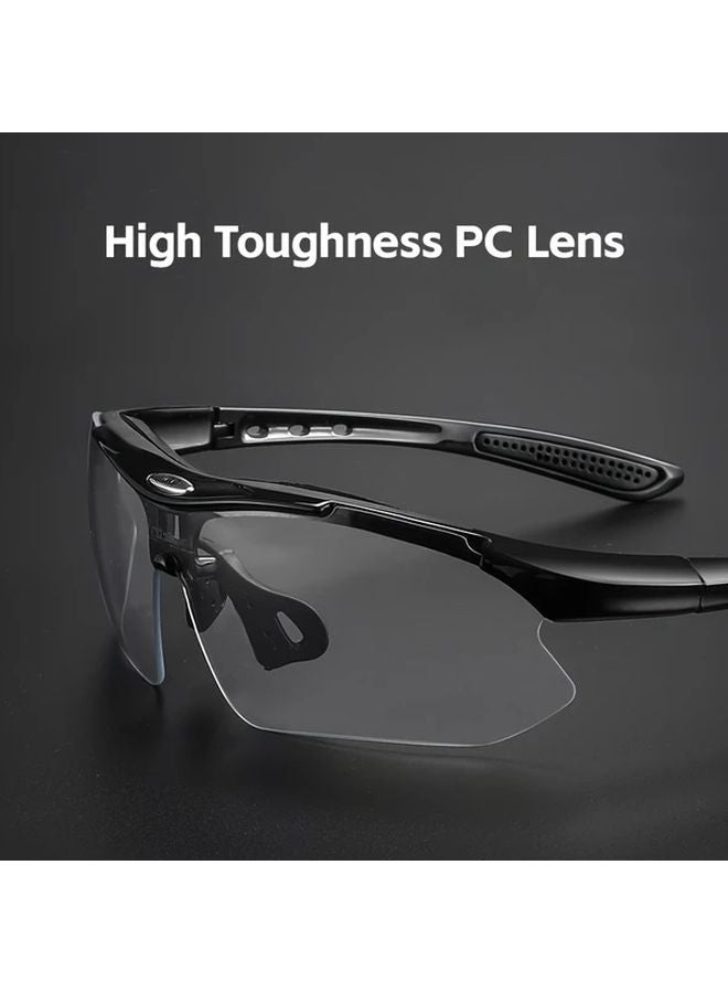 Black WEST BIKING PC Lens Bicycle Glasses Classic Comfortable Fit for Men Women - Image 3