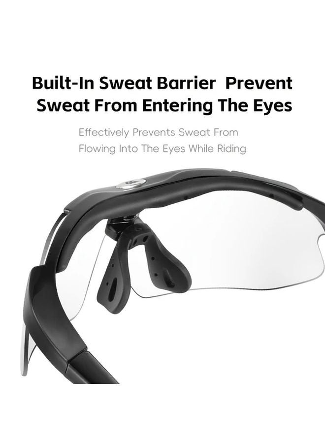 Black WEST BIKING PC Lens Bicycle Glasses Classic Comfortable Fit for Men Women - Image 4