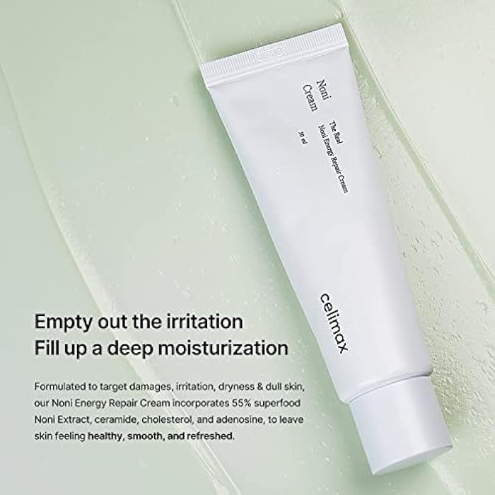 celimax The Real Noni Energy Repair Cream | with Ceramide, Moisturizing, Soothing, Hydrating, Anti Aging, Brightening, For Wrinkle & Fine Line, For Sensitive Dry Oily Skin, 50ml - Image 3