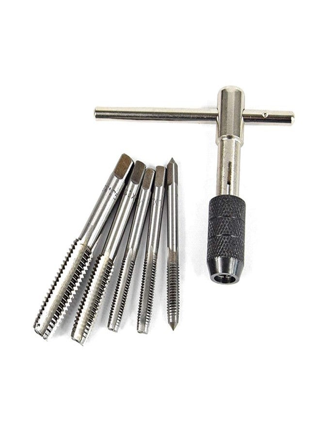 Veltrix - M6 M7 M8 M10 M12 Tungsten Steel Thread Tap Drill Bit Wrench Set for Metal Working - 6pcs - Image 2