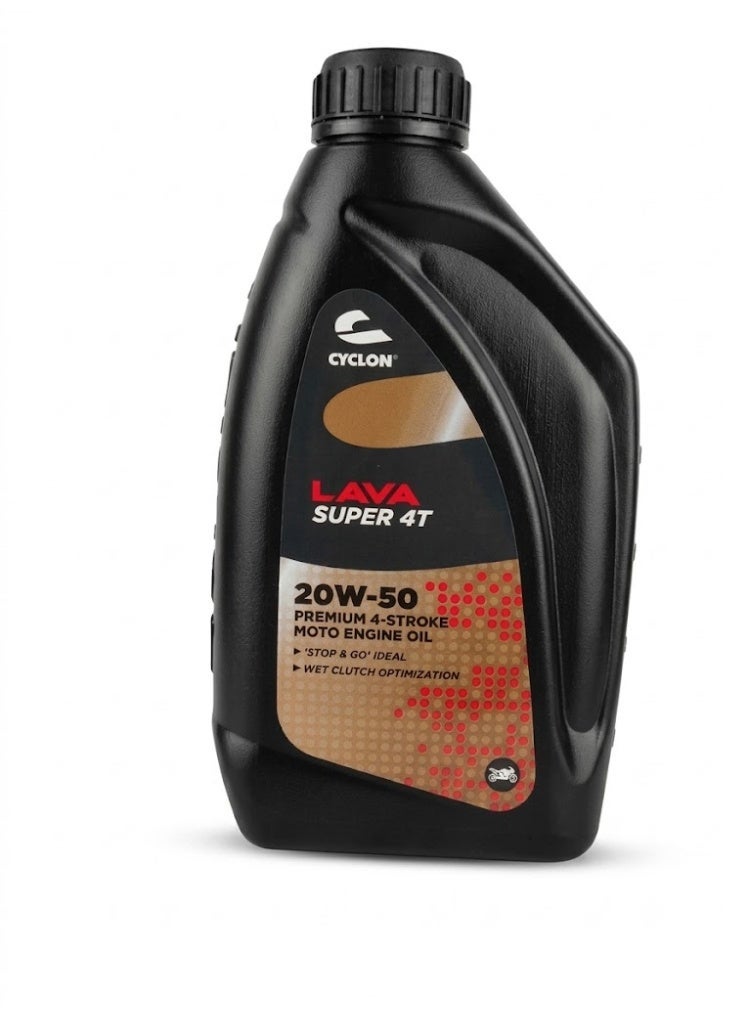 Cyclon LAVA SUPER 4T 20W50 Motorcycle Engine Oil - 1L - Image 1