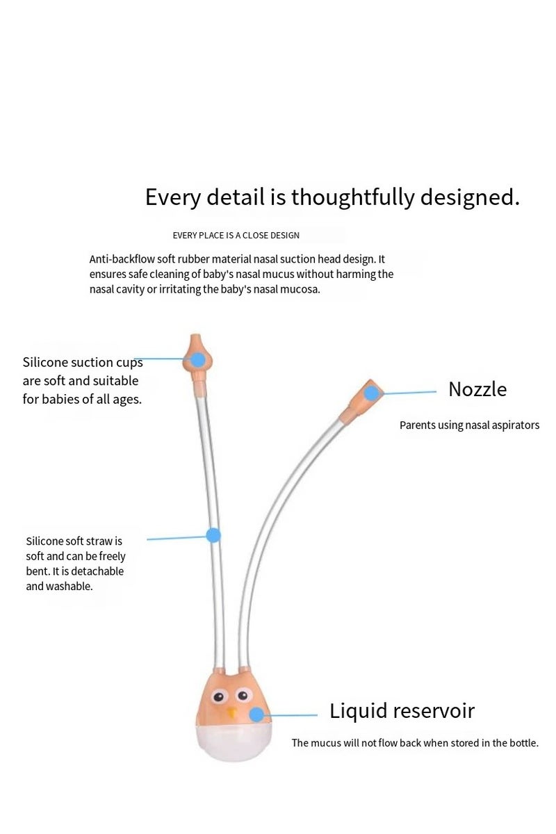 Neonatal anti-reflux catheter nasal aspirator children's manual nasal aspirator - Image 3