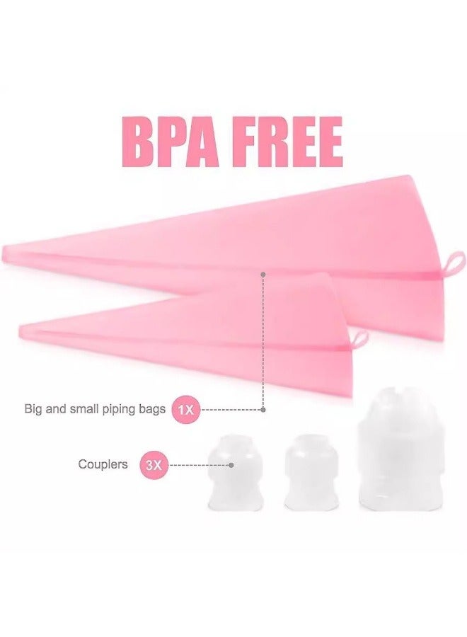 general 255 pieces of pink cake turntable set, decorating supplies, baking accessories, fondant tool set - Image 4