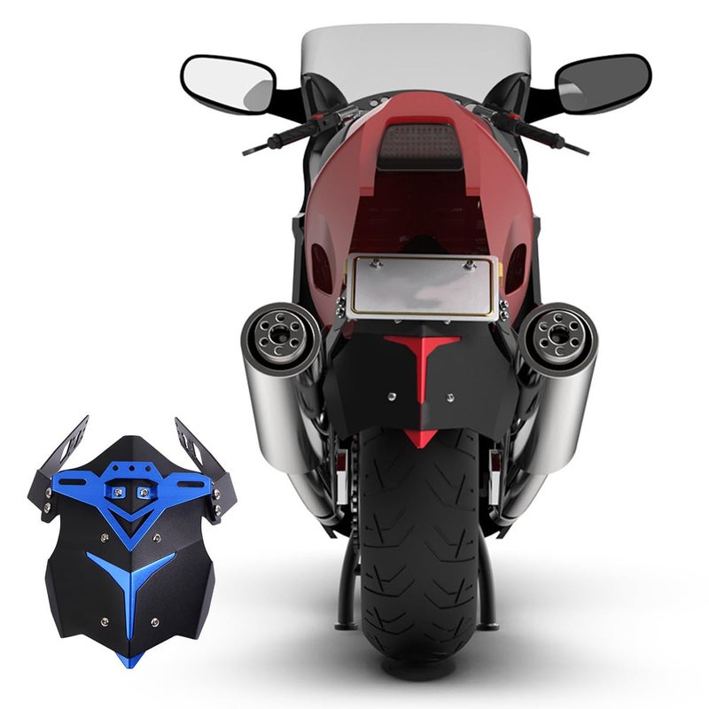 Blue Aluminum Alloy Rear Fudguard for Off Road Dirt Bikes and Motorcycles - Image 5