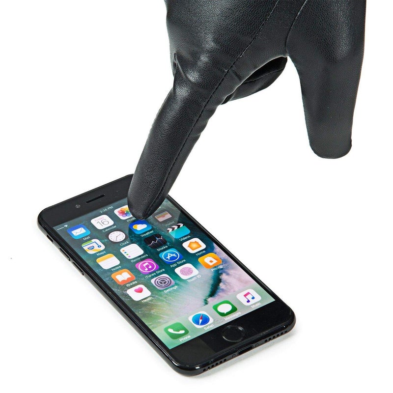 REDESS Winter Leather Gloves for Women, Wool Fleece Lined Warm Gloves, Touchscreen Texting Thick Thermal Snow Driving Gloves by REDESS(8 XL) - Image 5