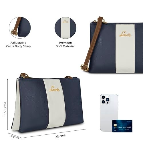 Lavie Women's Lynn 2C Colorblock Crossbody Sling Bag | Top Zip Sling Bag | Ladies Purse Handbag | Gift for Women - Image 3