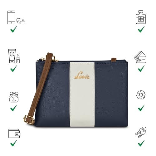 Lavie Women's Lynn 2C Colorblock Crossbody Sling Bag | Top Zip Sling Bag | Ladies Purse Handbag | Gift for Women - Image 5
