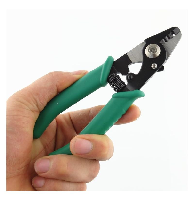 Corslet أداة إزالة الألياف البصرية ثلاثية الثقوب، كماشة إزالة الألياف البصرية، أداة ضغط، قاطع أسلاك، عبوة من 2 - Image 4