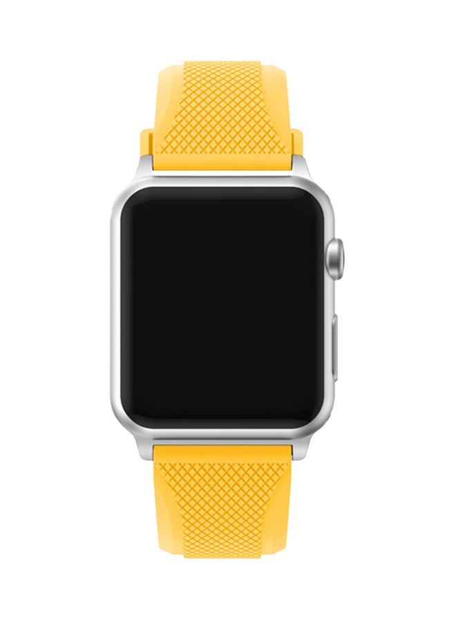 آيسانك سوار بديل رياضي لساعة أبل من سلسلة 1 و2 و3 أصفر - Image 4