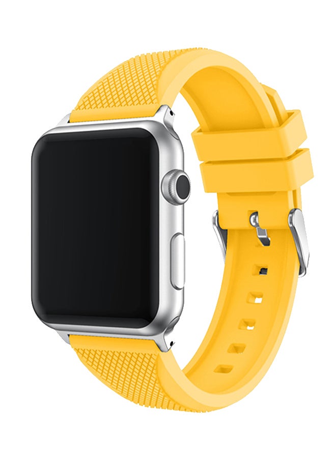 آيسانك سوار بديل رياضي لساعة أبل من سلسلة 1 و2 و3 أصفر - Image 3