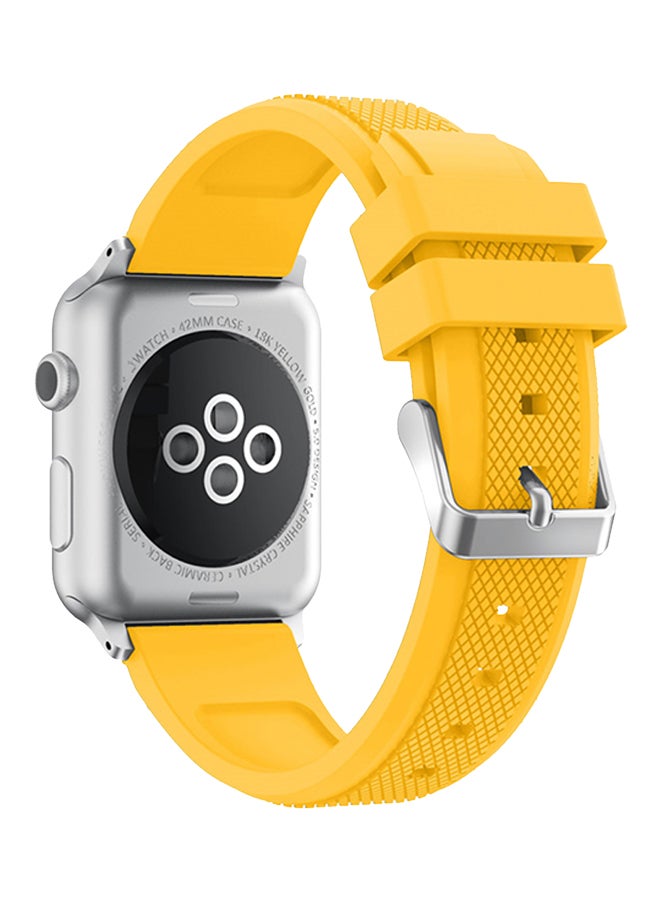 آيسانك سوار بديل رياضي لساعة أبل من سلسلة 1 و2 و3 أصفر - Image 2