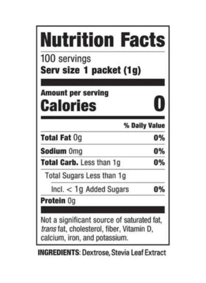 SWEET'N LOW - Stevia In The Raw Zero Calorie Sweetener Packets 50 Packets (50g) - Image 1