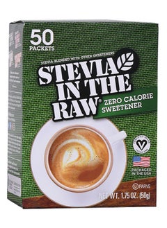 Stevia In The Raw Zero Calorie Sweetener Packets 50 Packets (50g)