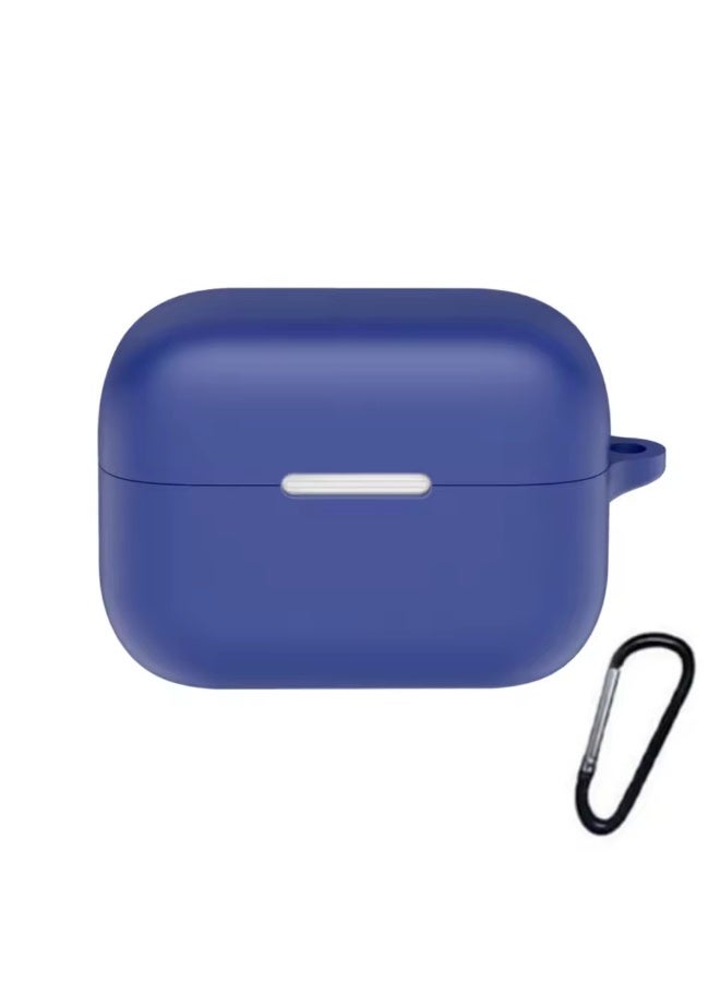 Soft Silicone Cover For Anker Soundcore Aero Clip Case With Hook Antifall Protective Sleeve Accessories (Blue)