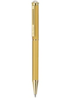 pierre cardin Premium Pearl Satin Gold Ball Pen With Twist Mechanism | Elegant Satin Gold Finish With Gold Trims | Ideal For Rakhi, Festive & Corporate Gifting  - Image 1