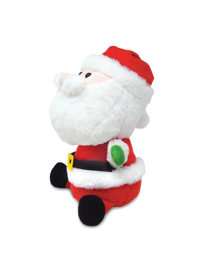 Cuddle Barn - Caroling Cuties Santa | Animated Singing Holiday Christmas Santa Claus Stuffed Animal Plush Toy Sings Here Comes Santa Claus, 10 Inches - Image 4