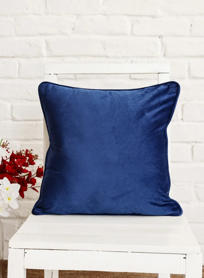 سانسكريتي هومز sanskrutihomes Plain Velvet Cushion Cover - 45x45cm
