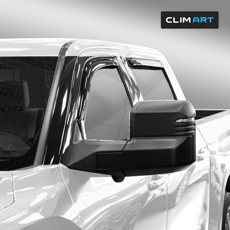 CLIM ART In-Channel Rain Guards for Toyota Tundra 2022-2024 - Image 2