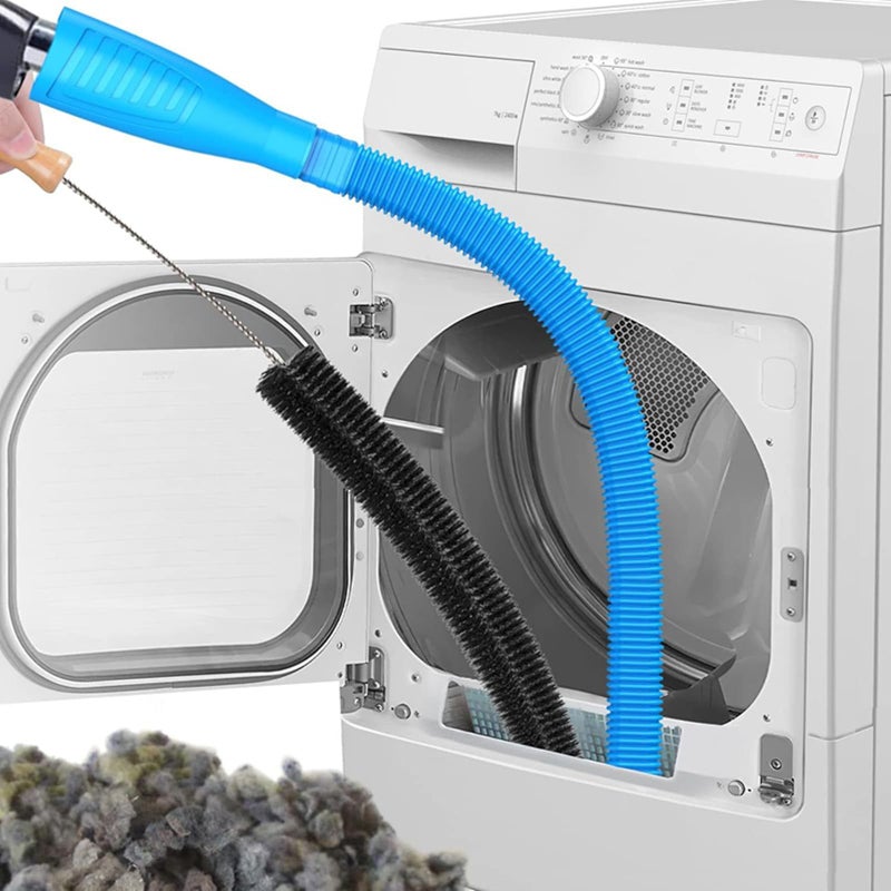 EBIEFLY Universal Dryer Vent Cleaner Kit Compatible with All Vacuum Cleaner Include Vacuum Hose Attachment Accessories Brush Lint Brush,Dryer Vent Vacuum Hose with Gloves - Image 5