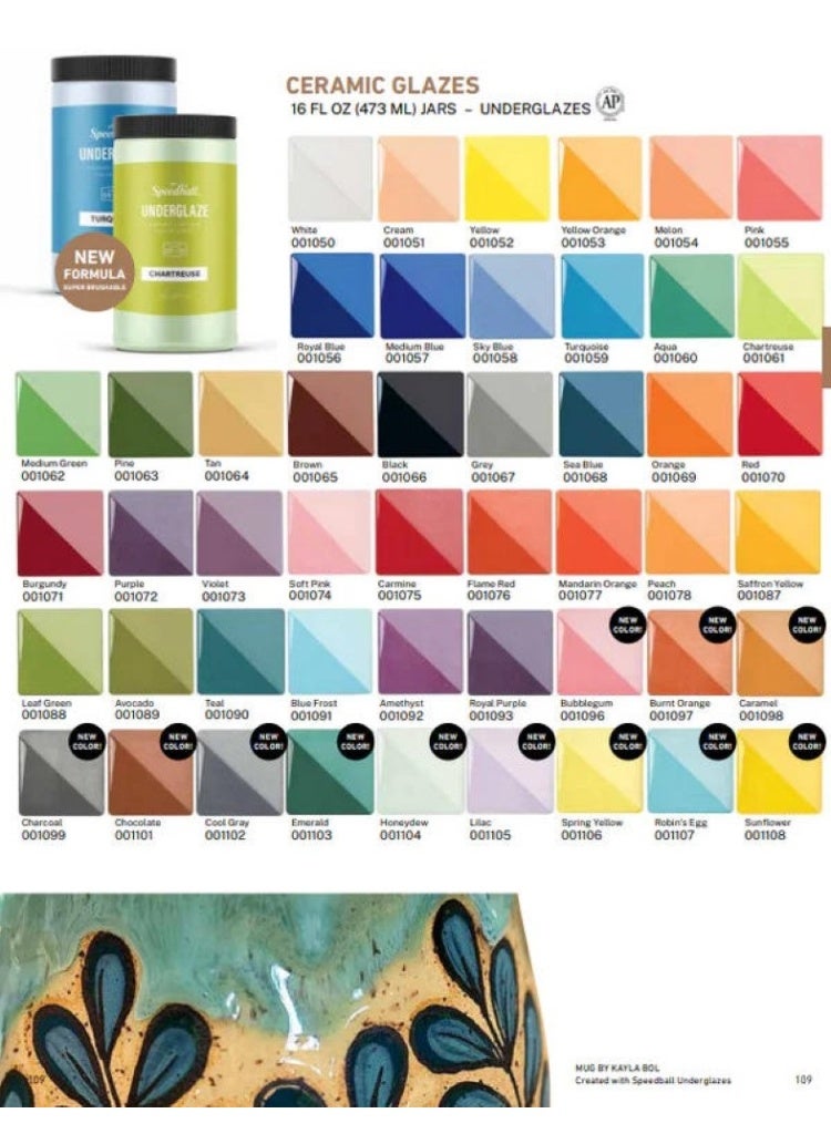 Speedball Ceramic Underglaze Teal 59.1 ML - Image 3