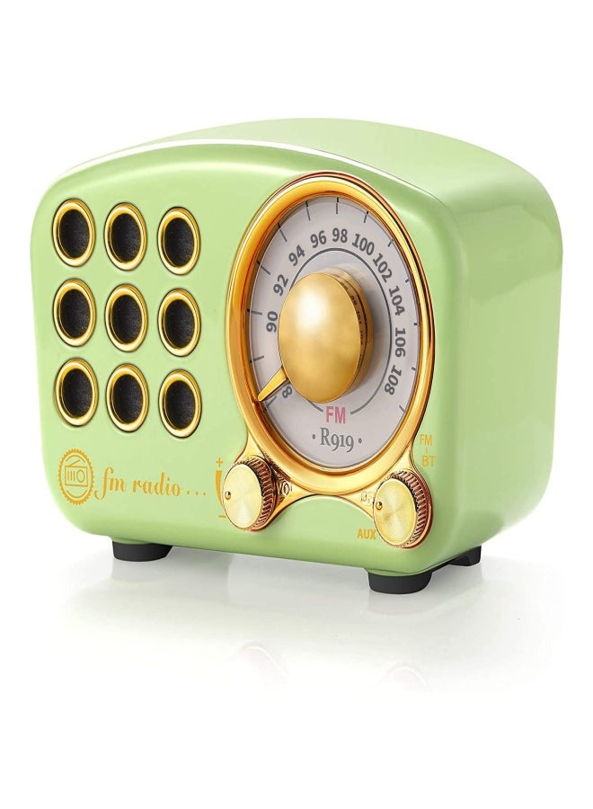 مكبر صوت بلوتوث كلاسيكي قديم - راديو عتيق - صوت جهير قوي معزز، صوت عالٍ، اتصال لاسلكي بلوتوث 5.0، يدعم بطاقة TF ومشغل MP3 - Image 1