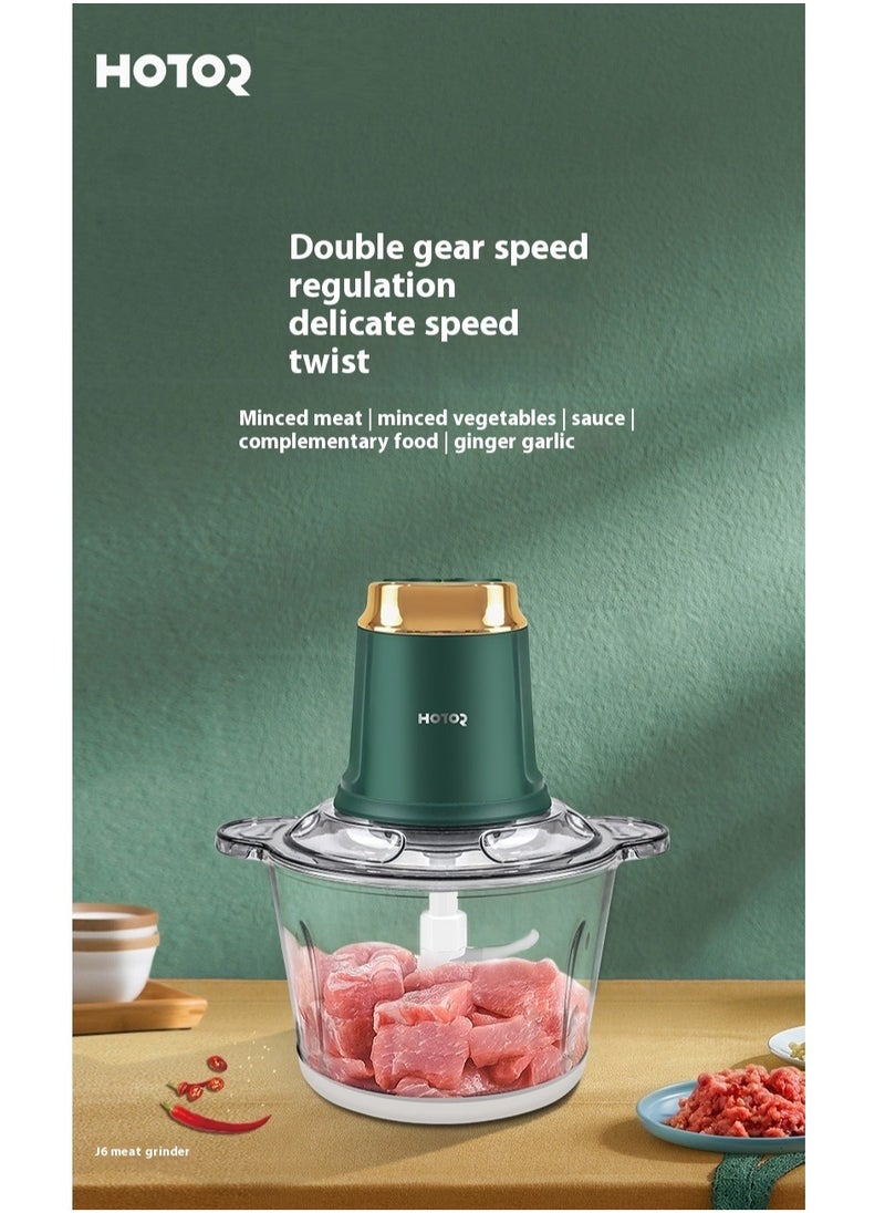 HOTOR 3L Electric Meat And Vegetables Grinder Chopper 400W Multi Food Chopper With 2 Speed Levels Food Processors For Meat Vegetables Fruits And Nuts kitchen Aid Meat Mincer Meat Grinder  - Image 1