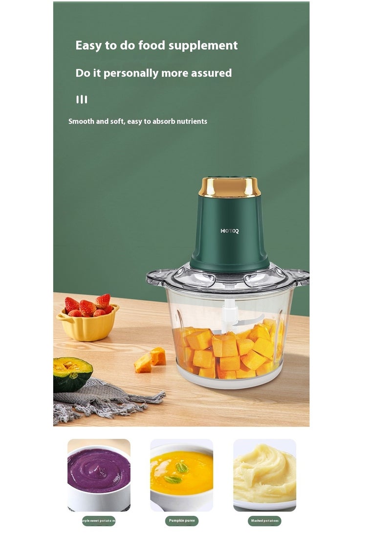 HOTOR 3L Electric Meat And Vegetables Grinder Chopper 400W Multi Food Chopper With 2 Speed Levels Food Processors For Meat Vegetables Fruits And Nuts kitchen Aid Meat Mincer Meat Grinder  - Image 5